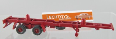 Wiking 1:87, Sattelauflieger 40 ft Container in rubinrot, Lechtoys Sondermodell