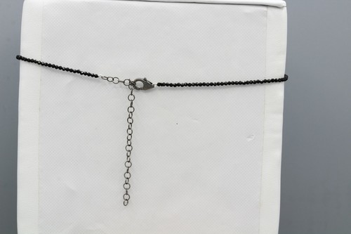 HEART CHOKER NATURAL GREEN STONE ADJUSTABLE 12.5-15.5 GREEN CHOKER HEART #28 - Picture 4 of 8