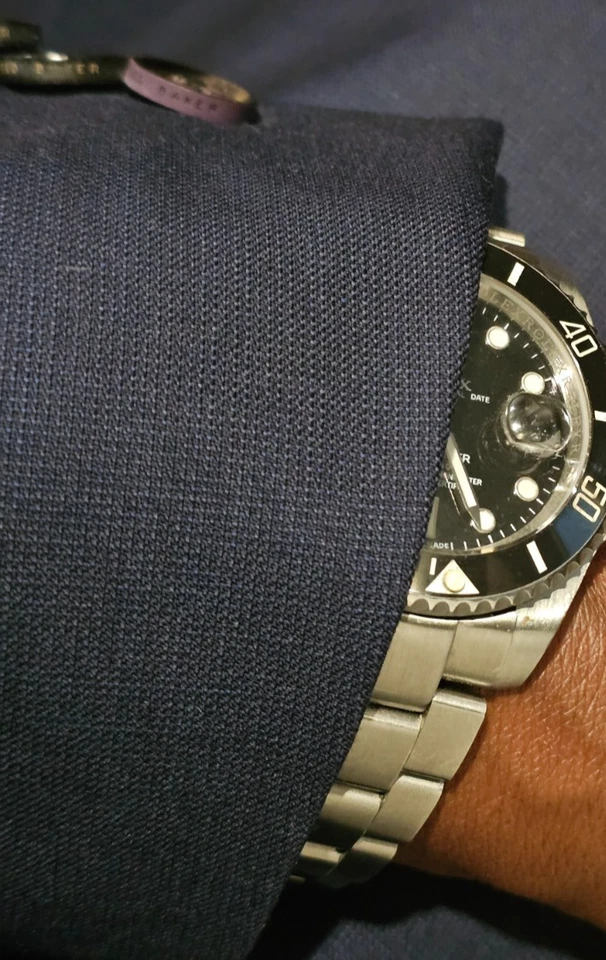 Ted Baker London выносливость 100% шерсти двойной вентиляции сшитый лацкан куртка блейзер 38R - Изображение 3 из 4