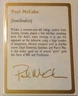 vintage MTG Magic the Gathering World Championship 1997 Paul McCabe Cards