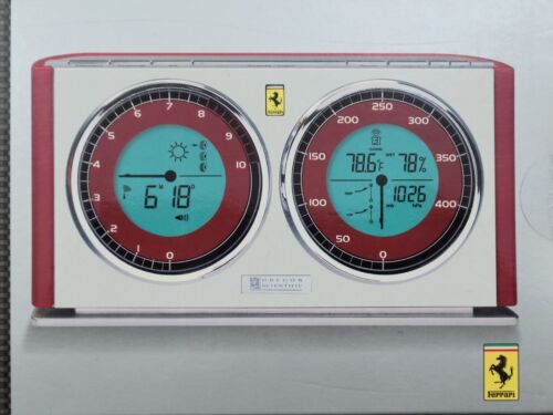 NEU Oregon Scientific Modena FERRARI Wetterstation Fernbedienung Sensor rot/weiß NEU - Bild 5 von 7
