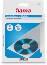 Hama CD-/DVD-/Blu-ray Schutzhüllen Slim-Design Sleeve 50 Stück 00033809