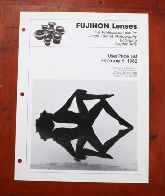 FUJI FUJINON LARGE FORMAT LENSES PRICE LIST, FEB 1982/214030 | eBay