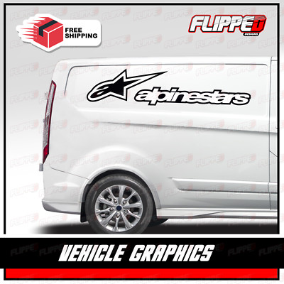 Alpinestars große Van Grafik Aufkleber Sticker Motocross Superbike MX Vinyl 2