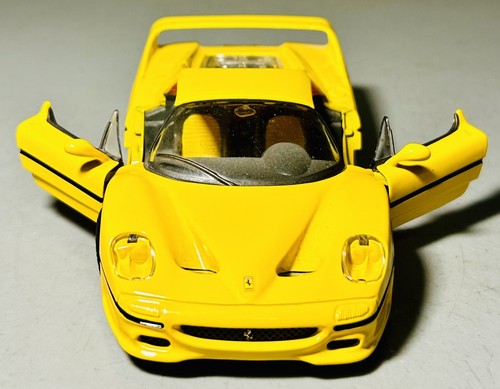 Vintage 1995 Maisto 1/24 Scale Die Cast Model Car Ferrari F50 - Yellow VG Cond - Picture 2 of 4