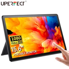 UPERFECT Portable Monitor Touchscreen Monitor 15.6'' FHD 1080p IPS Screen