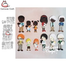 Family Kids Parents Grandparents Metal Cutting Dies Scrapbook Card Making Craft