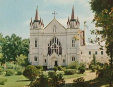 Historic Spring Hill College Chapel Mobile Alabama Chrome Vintage Post Card