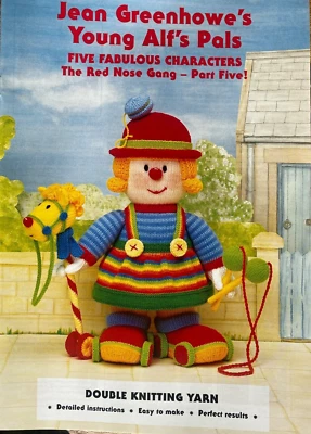Jean Greenhowe's Knitting Pattern Booklet - YOUNG ALF'S PALS (Red nose gang 5)