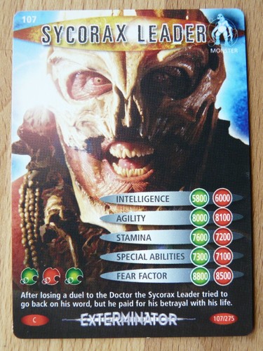 DOCTOR WHO Battles In Time Trading Cards EXTERMINATOR 1 to 273 COMMON & RARE BBC - Picture 51 of 140