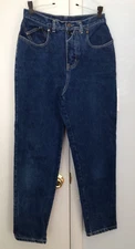PS GITANO High Waisted Jeans - Tapered Leg - Mom Jeans - Size 12 - 100% Cotton