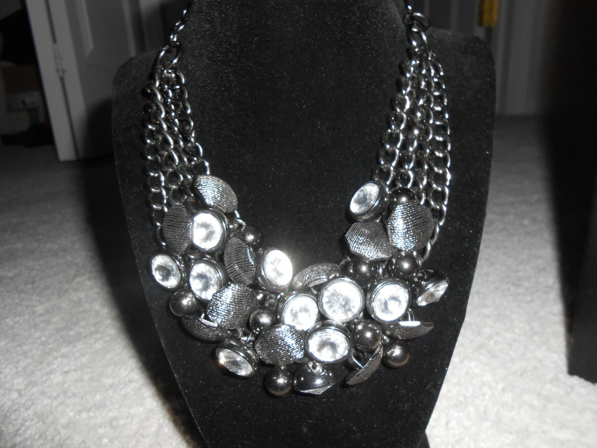 Chunky cheap rhinestone necklace