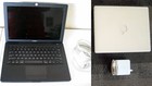 Vtg Apple white Ibook M6497 & black 2007 Macbook Notebooks Laptops with adapters