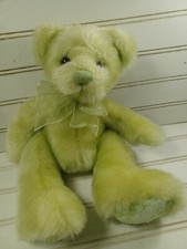 FIRST  MAIN SHERBET BABIES 1625 BABY GREEN TEDDY BEAR STUFFED ANIMAL PLUSH TOY