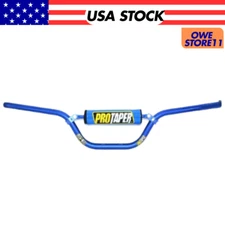 BLUE Handlebar For PRO Taper 7/8" 22mm Motocross Moto Motorcycle DirtPit Bike US