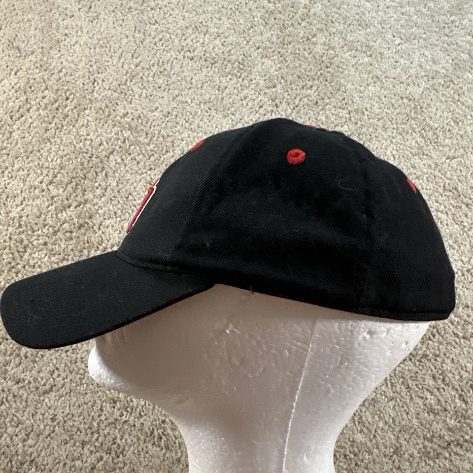 复古 SDSU 帽子 成人 7 1/4 黑色平沿帽 TOTW Montezuma SD 标志 羊毛 90 年代 — 第 4/4 张图片