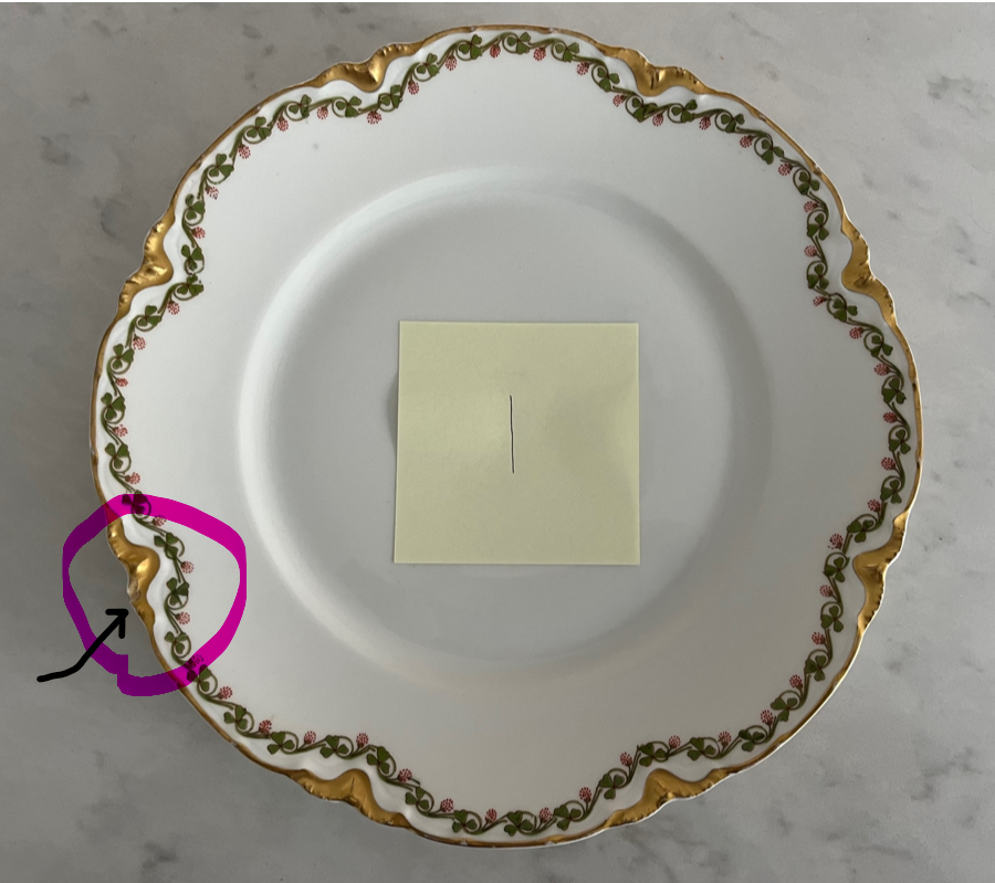 LIMOGES France HAVILAND Clover Leaf China Pieces - GOOD Condition