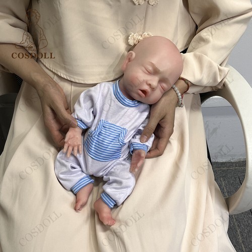 COSDOLL 14,9 bambola in silicone corpo intero bambino rinato bambole neonato bambino addormentato - Foto 11 di 13