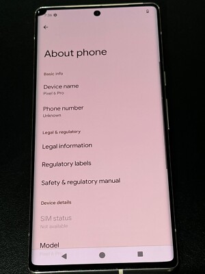 Google Pixel 6 Pro - 128GB - Gold (Unlocked) Smartphone - 1 Dot | eBay
