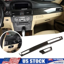 Carbon Fiber Pattern Dash Panel trim Cover Fits BMW 3 Series E90 E92 E93 2005-12