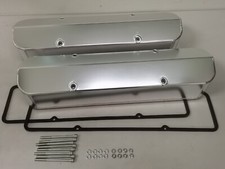 Aluminum Fabricated Tall Valve Covers 14 Billet Rail Chevy Sbc 350 W Gasket Aluminum Fabricated Tall Valve Covers 14 Billet Rail Chevy Sbc 350 W Gasket