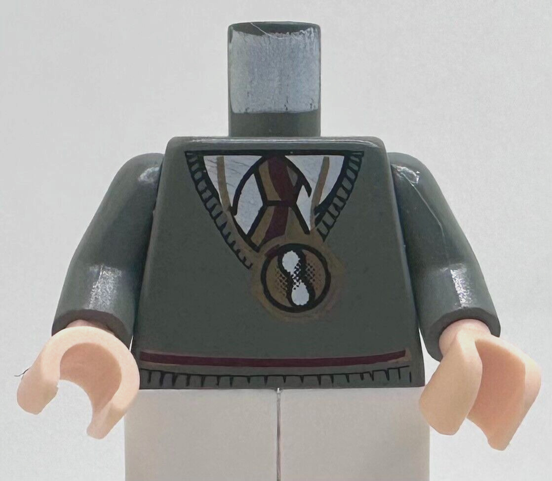 Lego Minifigure Figure Dark Bluish Gray Torso Hermione Granger Pendant hp054