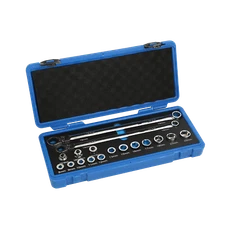 Flex-Head Ratcheting Wrench Set, Double Box End Metric 8-22 mm Replacement Head