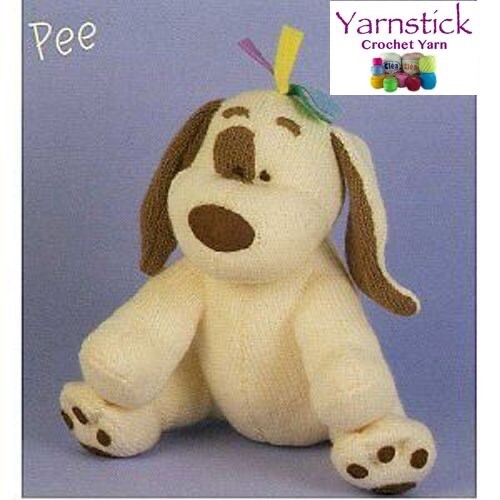 Charlies Ark Knitting Cuddly Dog Kit Everything You Need to complete Height 30cm - Afbeelding 1 van 1