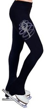 Ice Figure Skating Dress Practice Pants Trousers Leggings w/Rhinestone R254LP