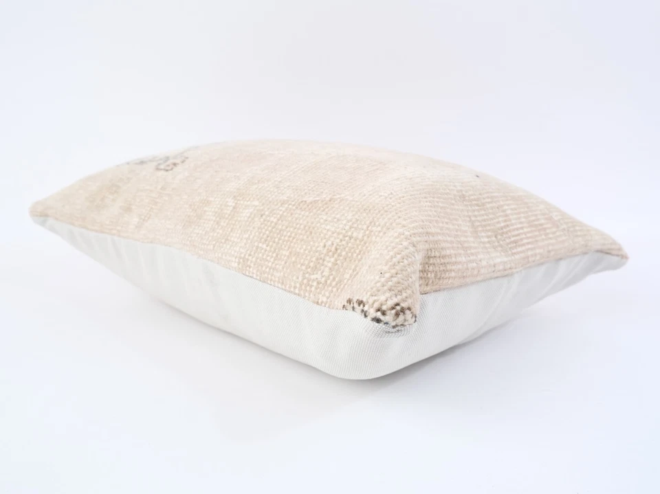 Funda de cojín étnica tejida a mano funda de almohada Kilim cojín de patrón turco Foto 4 de 4