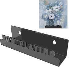 Wall Mount Vinyl Record Display Stand, Acrylic Floating Shelf for LP Records Bl