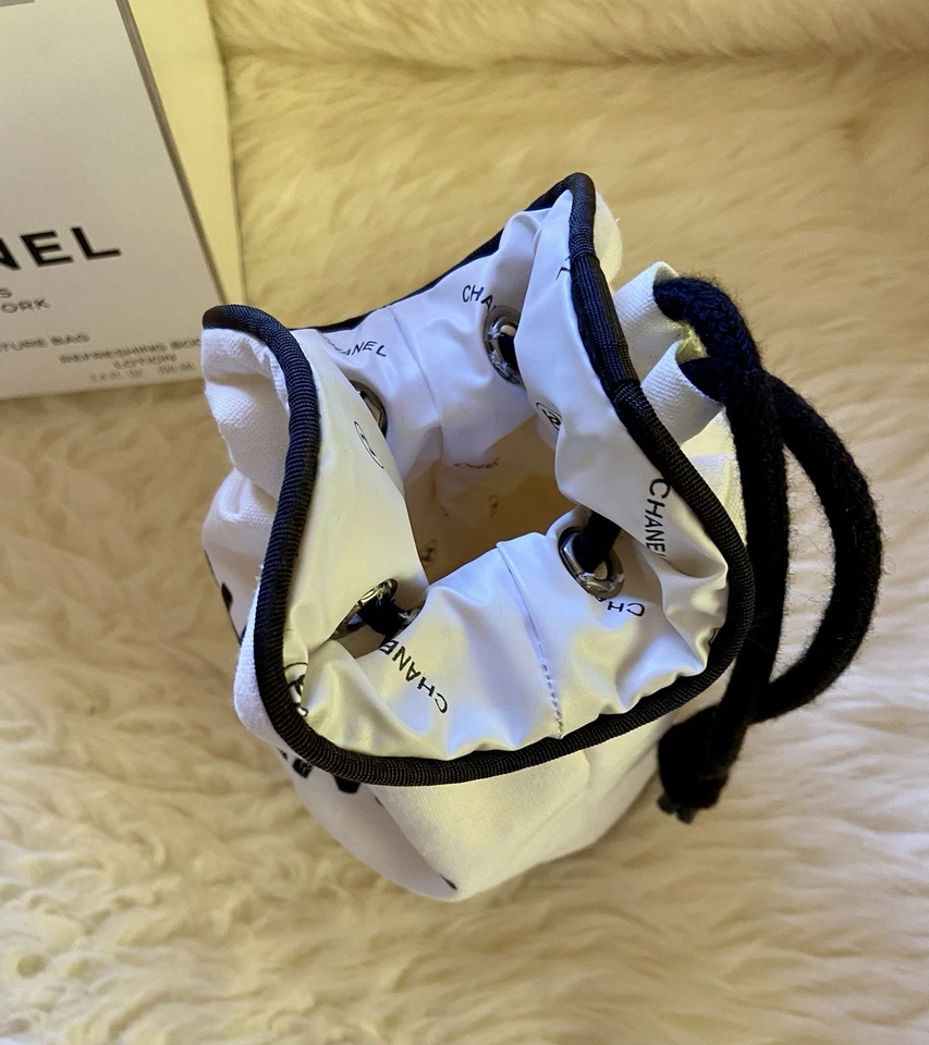 Chanel Cristalle холст маленький ведро подпись сумка шнурок и коробка - Изображение 4 из 4