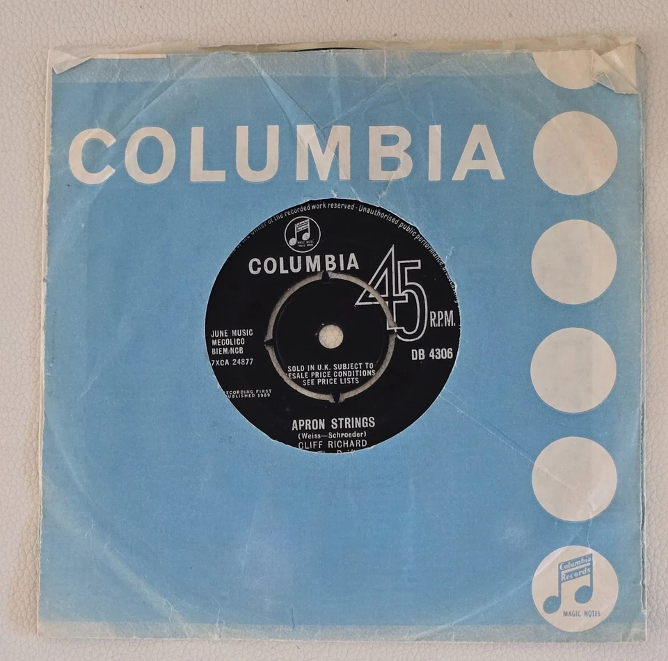 CLIFF RICHARD&THE SHADOWS " APRON STRINGS" UK BLACK SP - Image 2 of 4