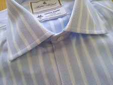 NWOT Brooks Brothers Luxury Collection Blue with White Stripe Regent MSRP 168