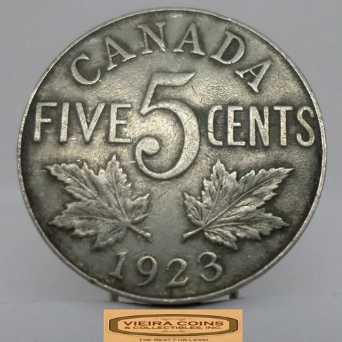 1923 Canada 5 Cents — photo from the most recent tracked eBay sale