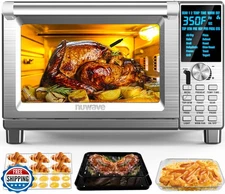 Nuwave Bravo Air Fryer Toaster Smart Oven, 12-in-1 Countertop Con