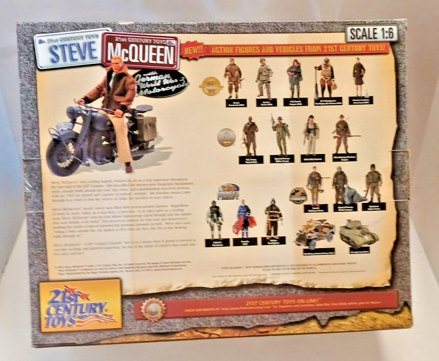 21st Century Steve McQueen w /German WWII Motorcycle The Great