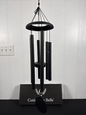 Corinthian Bells Wind Chime 27 Inch T106BL Black Hand Tuned Made In USA