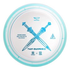 Yikun Twin Swords Understable Distance Driver Pro Worlds transparent blue