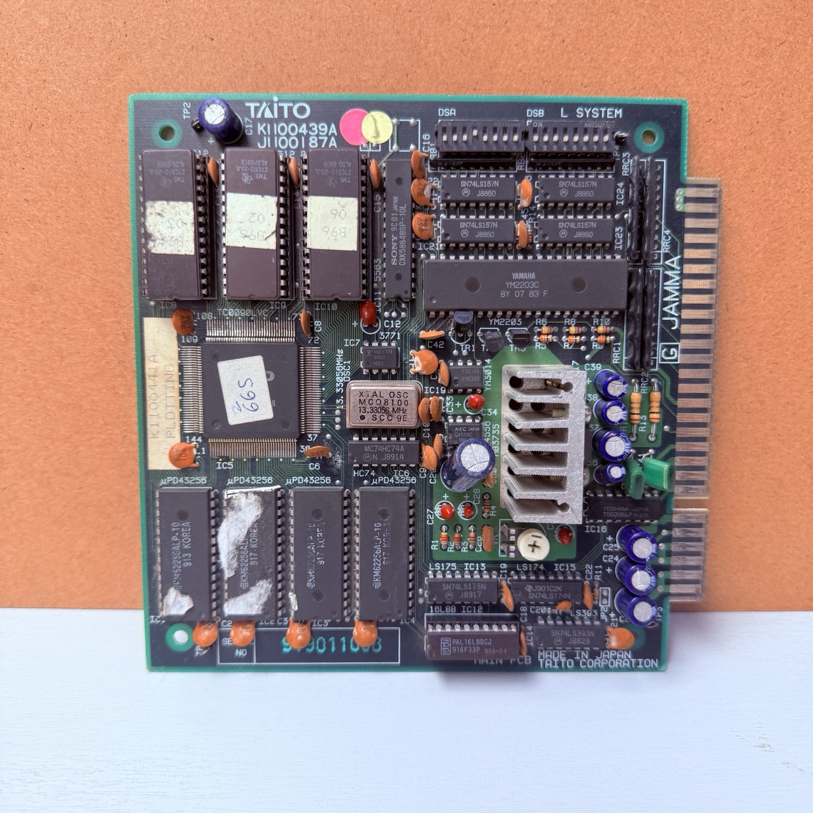Vintage 1989 Taito L-System Jamma Arcade PCB - Plotting - Working