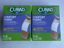 Curad Comfort Adhesive Bandages, 1" X 3" (2.5 Cm X 7.6 Cm), Box of 100x2 LOT