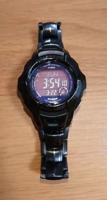 Casio G Shock GW700 Digital Watch Black Metal Band Mens Sport 