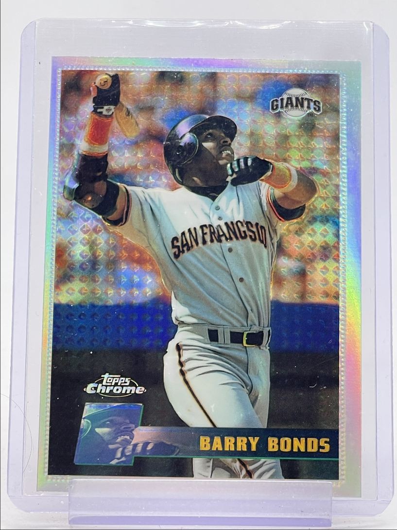 BARRY BONDS 1996 TOPPS CHROME BASEBALL REFRACTOR GIANTS #119 Q3562