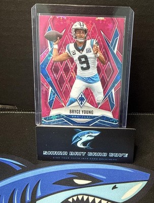 2025 Panini Phoenix Bryce Young #148 Pink Winter Prizm 109/299 Panthers