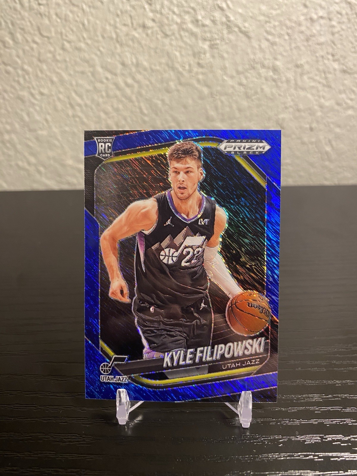 2024-25 Panini Prizm Black Kyle Filipowski #125 FOTL Blue Shimmer Prizm /35