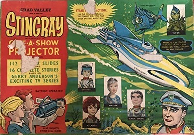 Vintage Gerry Anderson 1964 Stingray Chad Valley Give A Show Slide Projector Set