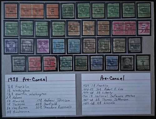US Stamps Precancel Accumulation - Mounted - Nice Collection
