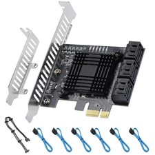 SATA III 6Gbps Expansion Card, 6-Port Adapter