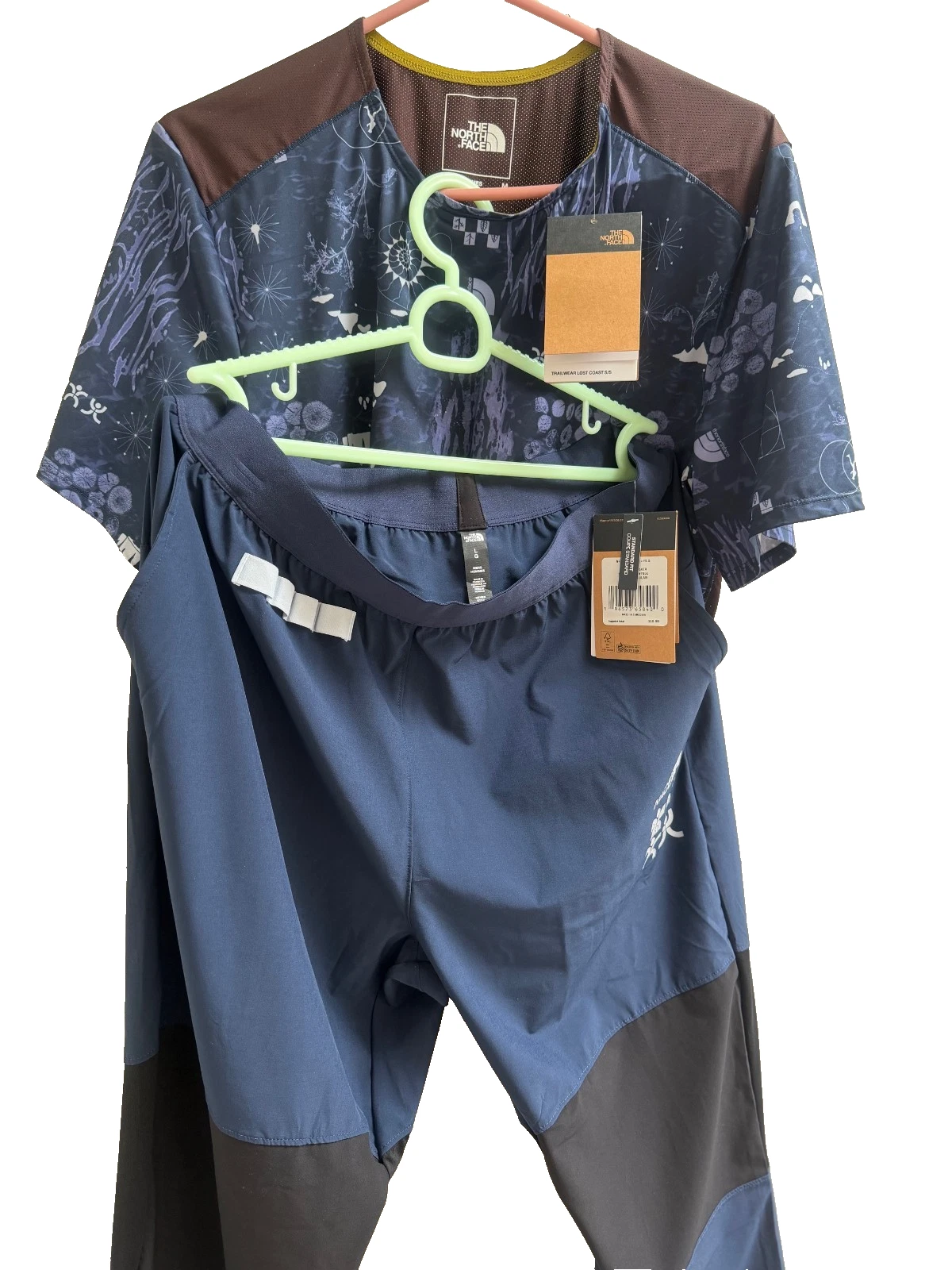 The North Face Men Trailwear Navy OKT Flash Jogger Shirt M Pants L