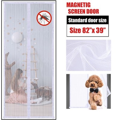 Mesh Door Curtain Magnetic Screen Mosquito Fly Bug Insect Net Hands Free New